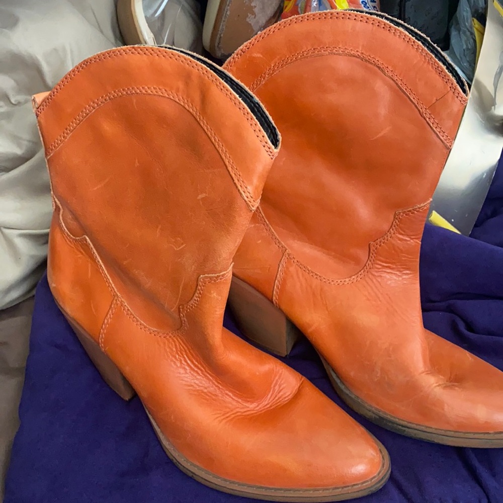 Orange 🍊 Cowboy Boots
